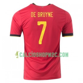 Belgio Kevin De Bruyne 7 Maglia Prima Euro 2020 Manica Corta